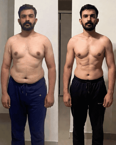 Zeeshan Arif before and after transformation